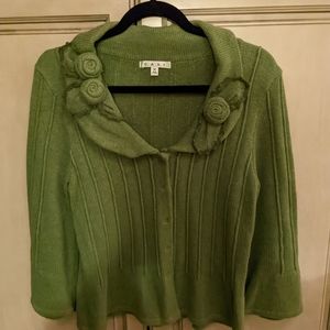 Cabi Sweater cardigan green